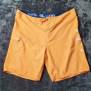 Salt Life Men's Bright Orange Board Shorts